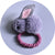 Fashion Rabbit Plush Patchwork Hair Clip Hair Tie 1 Piece