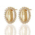 Fashion Retro Religious Pattern Geometric Diamond Copper Stud Earrings