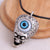 Fashion Retro Trend Men's Domineering Retro Skull Demon Eye Exaggerated Necklace Wholesale