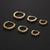 Fashion Round Copper Inlay Zircon Nose Ring