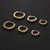 Fashion Round Copper Inlay Zircon Nose Ring