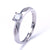 Fashion Round Copper Inlay Zircon Rings 1 Piece