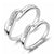 Fashion Round Copper Inlay Zircon Rings 1 Piece