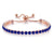 Fashion Round Copper Plating Inlay Rhinestones Bracelets 1 Piece