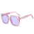 Fashion Round Dots Ac Square Full Frame Women's Sunglasses