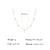 Fashion Round Flower Titanium Steel Pearl Plating 14k Gold Plated Necklace