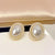 Fashion Round Heart Shape Flower Brass Inlay Artificial Pearls Rhinestones Opal Ear Clips 1 Pair