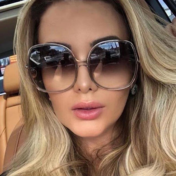 Fashion Round Large Frame Sunglasses New Fashion Wild Sunglasses