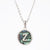 Fashion Round Letter Stainless Steel Necklace Patchwork Stainless Steel Necklaces