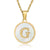 Fashion Round Letter Stainless Steel Plating Necklace