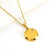 Fashion Round Letter Stainless Steel Titanium Steel Inlay Zircon Pendant Necklace 1 Piece