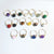 Fashion Round Natural Stone Rings 1 Piece