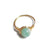 Fashion Round Natural Stone Rings 1 Piece