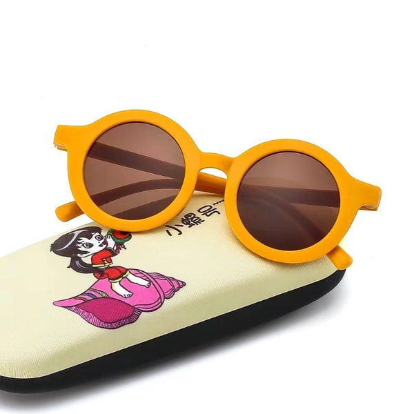 Fashion Round Pc Round Frame Full Frame Kids Sunglasses