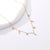 Fashion Round Rectangle Sterling Silver Inlay Zircon Necklace