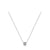 Fashion Round Silver Plating Inlay Zircon Necklace