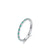 Fashion Round Silver Plating Inlay Zircon Rings 1 Piece