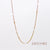 Fashion Round Titanium Steel Inlaid Gold Necklace