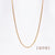 Fashion Round Titanium Steel Inlaid Gold Necklace