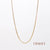 Fashion Round Titanium Steel Inlaid Gold Necklace