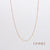 Fashion Round Titanium Steel Inlaid Gold Necklace