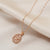 Fashion Round Titanium Steel Inlay Zircon Pendant Necklace