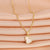 Fashion Round Titanium Steel Inlay Zircon Pendant Necklace