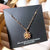 Fashion Round Titanium Steel Inlay Zircon Pendant Necklace