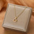 Fashion Round Titanium Steel Inlay Zircon Pendant Necklace