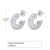 Fashion Round Titanium Steel Plating Hoop Earrings 1 Pair