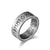 Fashion Rune Matte Brushed Men And Women Titanium Steel Ring