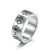 Fashion Rune Matte Brushed Men And Women Titanium Steel Ring