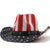 Fashion Sailor Dance American Flag Retro Western Cowboy Hat