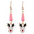 Fashion Santa Claus Christmas Socks Bell Alloy Pearl Inlay Rhinestones Women's Drop Earrings 1 Pair