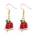 Fashion Santa Claus Christmas Socks Bell Alloy Pearl Inlay Rhinestones Women's Drop Earrings 1 Pair