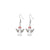 Fashion Santa Claus Christmas Socks Bell Epoxy Alloy Earrings