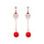 Fashion Santa Claus Christmas Socks Bell Epoxy Alloy Earrings