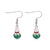 Fashion Santa Claus Christmas Socks Bell Epoxy Alloy Earrings