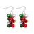 Fashion Santa Claus Christmas Socks Bell Epoxy Alloy Earrings