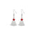 Fashion Santa Claus Christmas Socks Bell Epoxy Alloy Earrings