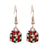 Fashion Santa Claus Christmas Socks Bell Epoxy Alloy Earrings