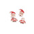 Fashion Santa Claus Christmas Socks Bell Epoxy Alloy Earrings