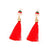 Fashion Santa Claus Christmas Socks Bell Epoxy Alloy Earrings