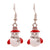 Fashion Santa Claus Christmas Socks Bell Epoxy Alloy Earrings