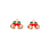 Fashion Santa Claus Christmas Socks Bell Epoxy Alloy Earrings