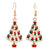 Fashion Santa Claus Christmas Socks Bell Epoxy Alloy Earrings