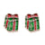 Fashion Santa Claus Christmas Socks Bell Epoxy Alloy Earrings