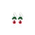 Fashion Santa Claus Christmas Socks Bell Epoxy Alloy Earrings