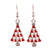 Fashion Santa Claus Christmas Socks Bell Epoxy Alloy Earrings