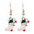 Fashion Santa Claus Christmas Socks Bell Epoxy Alloy Earrings